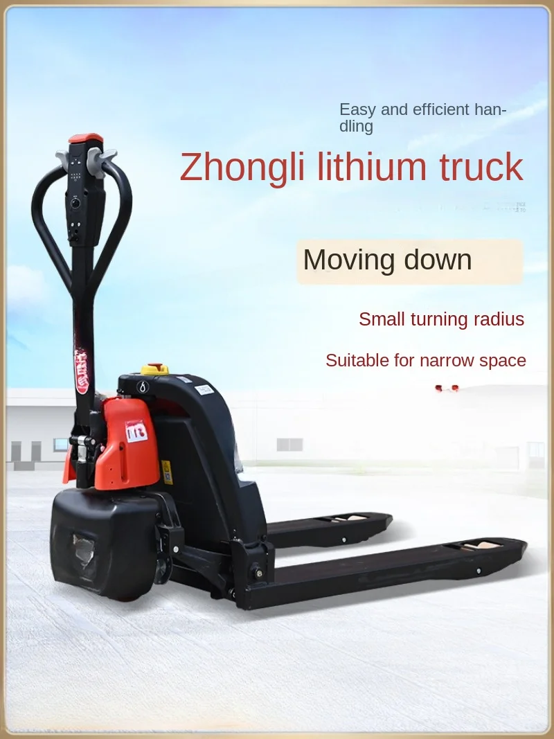 

Electric Pallet Truck 1.5 T Hydraulic Lifting Loading and Unloading Tray Warehouse Tray Truck Small Battery Car