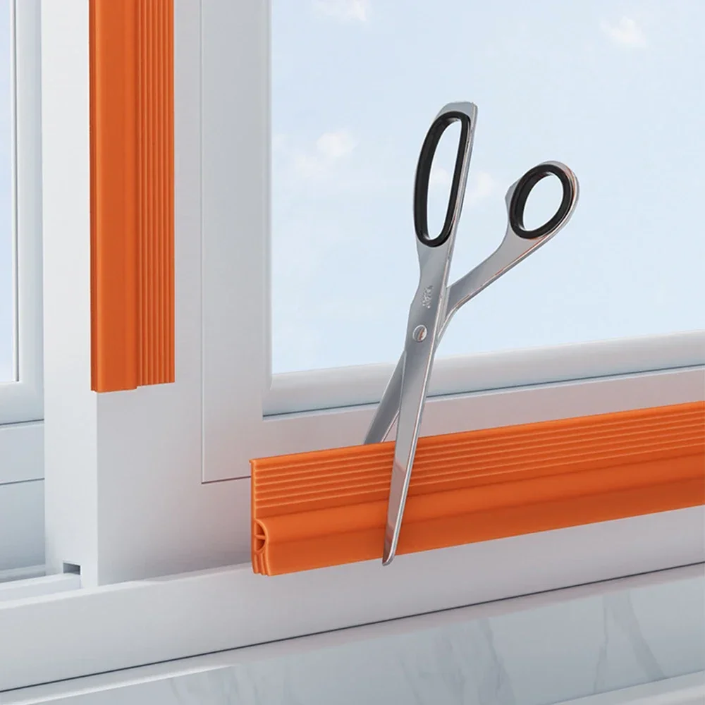 New TPE Sliding Windows Seal Strip Self Adhesive Triple Soundproof Tape Windproof Anti-Cold Door Flexible Weatherstrip Tape