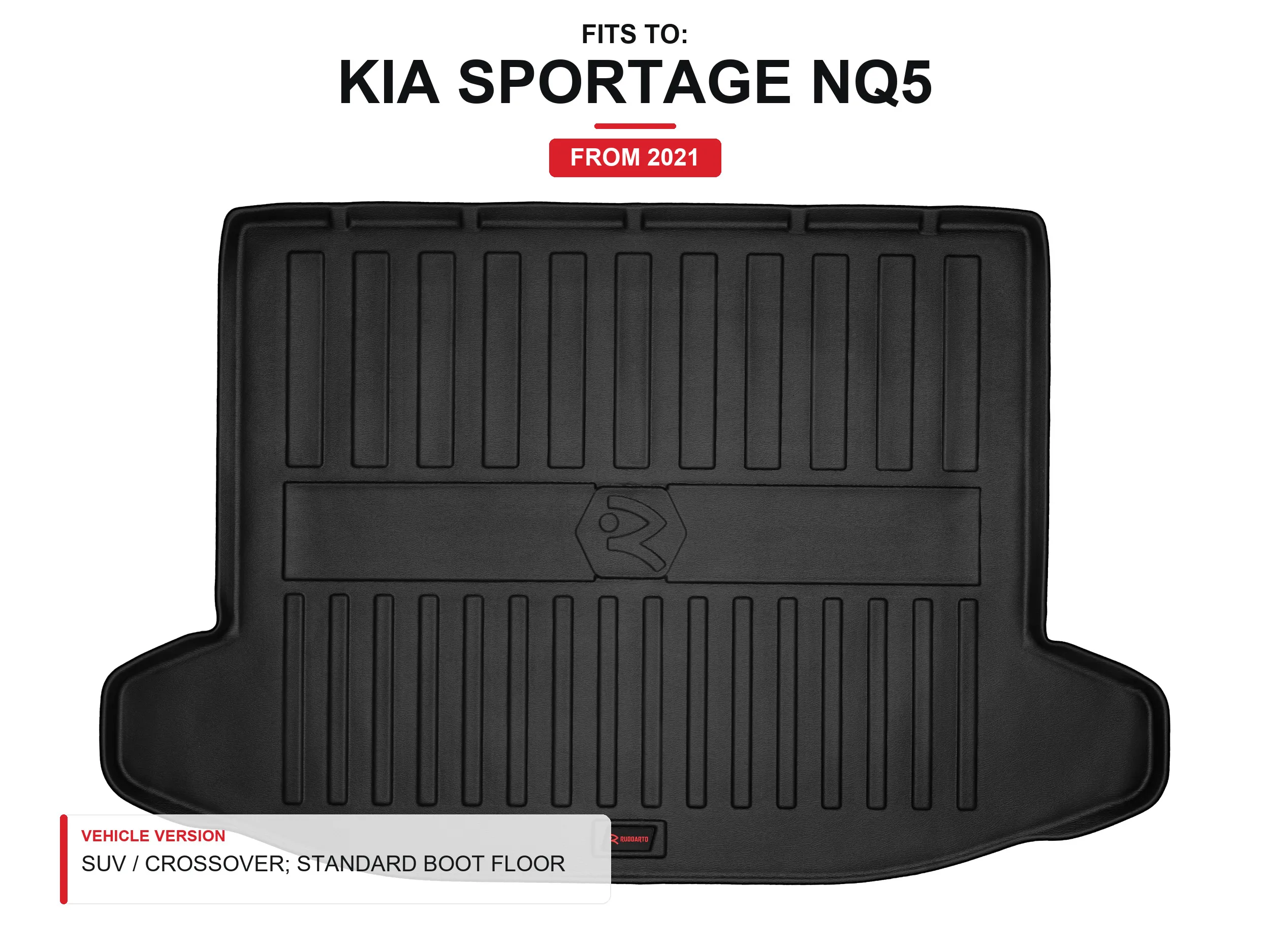 3D TPE kofferbakmat voor: Kia Sportage NQ5 2021- SUV