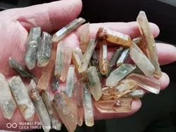 1000g NATURAL Pink Quartz Crystal Phantom 'Green Ghost' Lemurian Seed Quartz Crystal Point Specimen