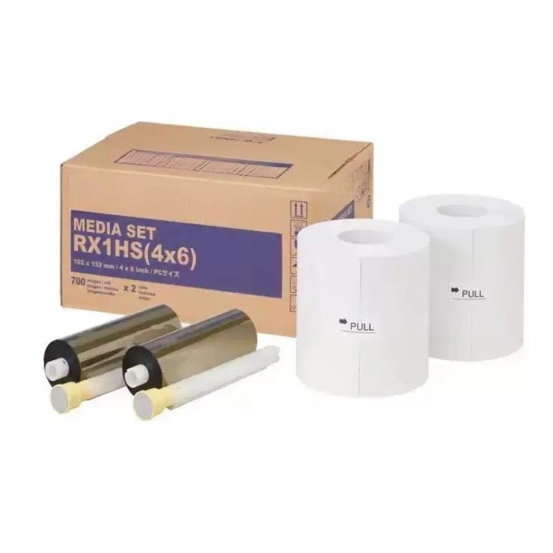 Dye sublimation printing photo paper 2 rolls 4 * 6/5 * 7/6 * 8 inches easy to change printing