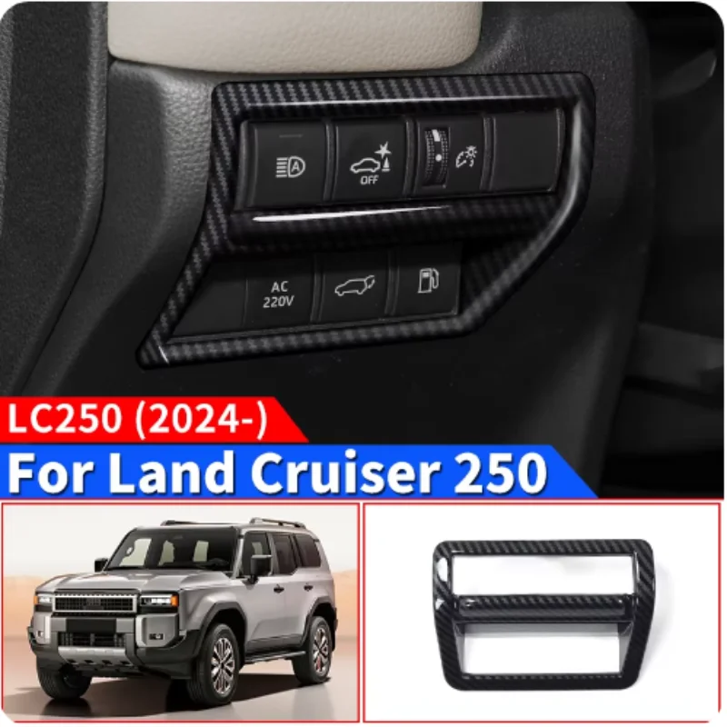 

For Toyota Land Cruiser 250 2024 1958 Prado LC250 Main Driving Below Adjustment Panel Decoration Sticker,Interior Accessories