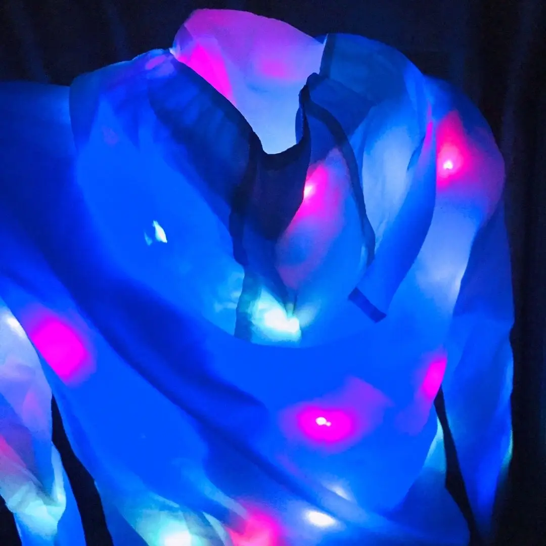 Programmierbare RGB-LED-Leuchte mit Kapuze, Jacke, leuchtender Panda, Kapuzenmantel, Rave-Party-Ausrüstung, Bühnenaufführung, leuchtende The Dark-Kleidung