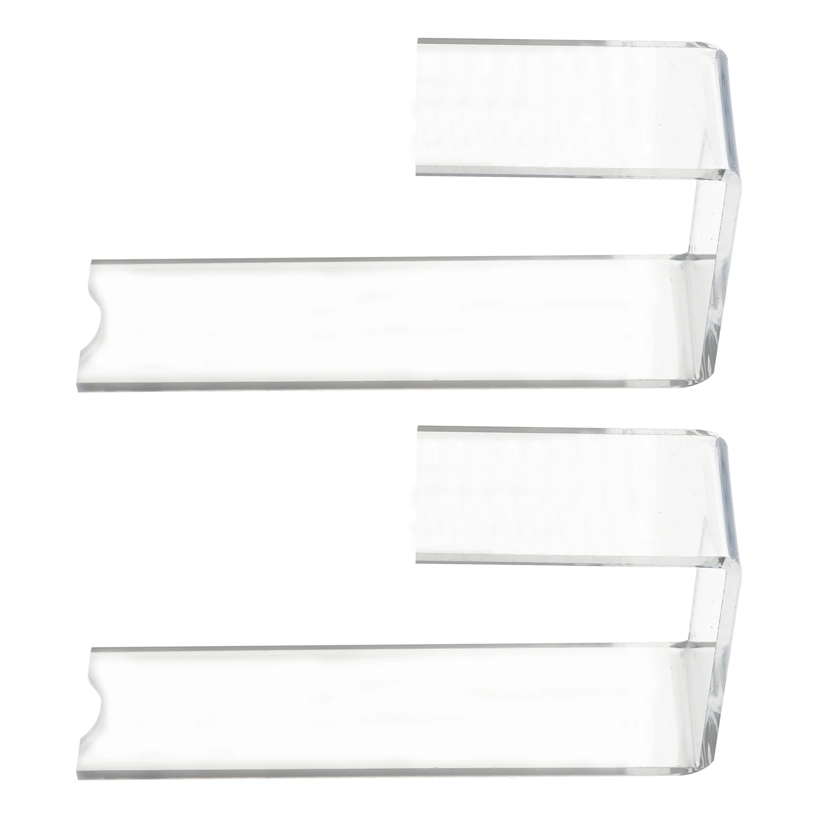 

2 Pcs Clear Heels Shoe Display Stand Showing Shelf Flat Sneaker Rack Acrylic Storage Bracket