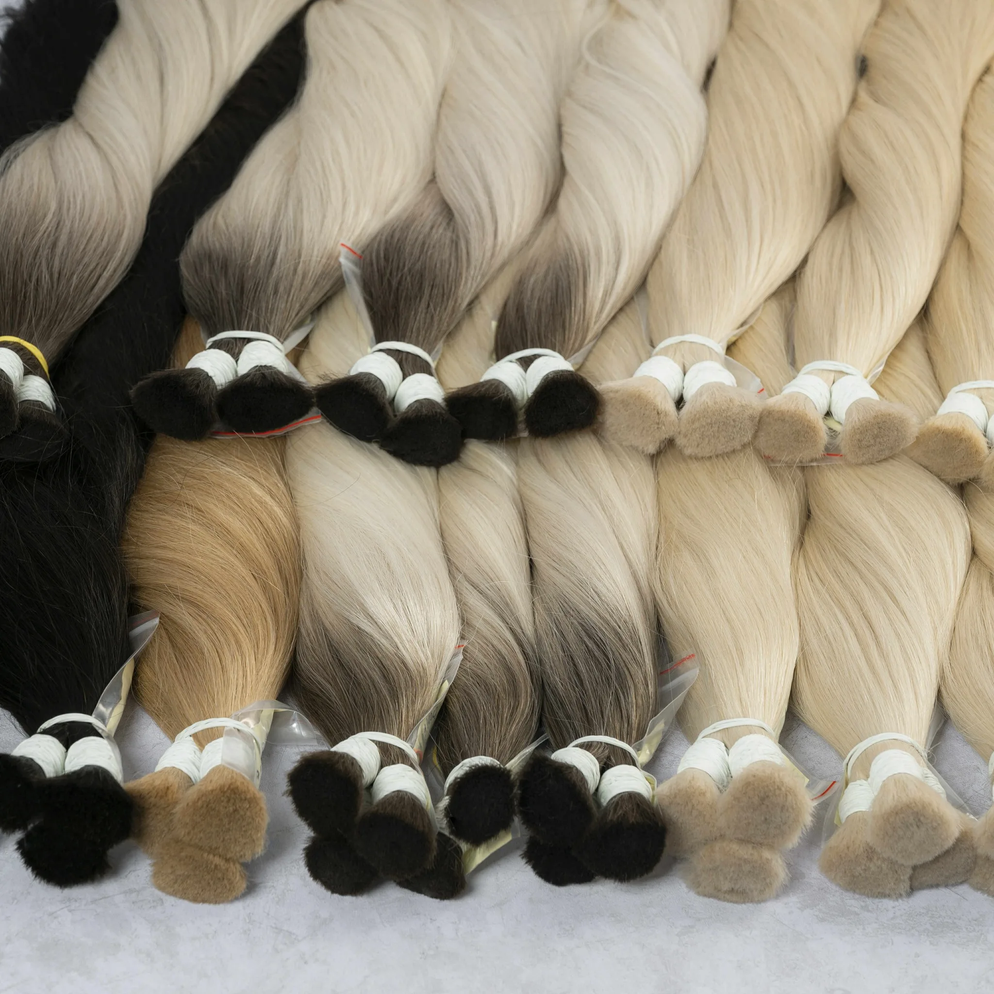 شعر أسود طبيعي حقيقي لا لحمة شعر ريمي فيتنام 100% شعر بشري السائبة 12A حزم شعر مستقيم 613 شقراء 18 بوصة للتضفير #2