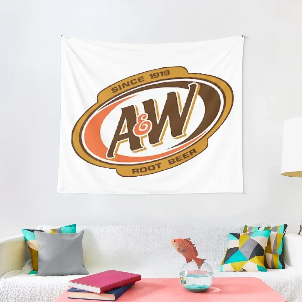 A&W Root Beer Logo Since 1919 Tapestry Home Decor Aesthetic Room Aesthetic Decoration Wall Wall Decorations Tapestry