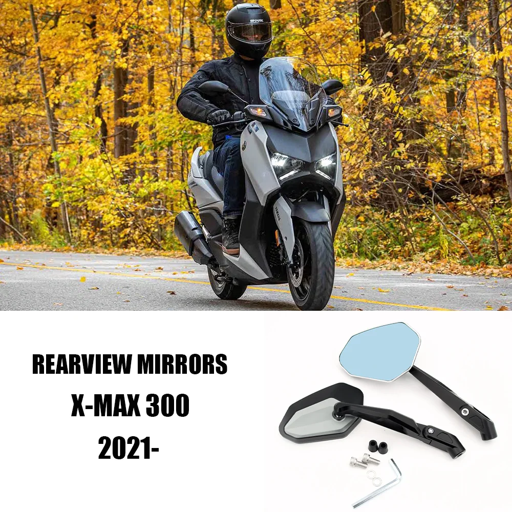 

XMAX300 XMAX 300 Accessories Foldable Side Mirror for YAMAHA X-MAX 300 X MAX 300 XMAX XMAX300 2021- Rearview Mirrors