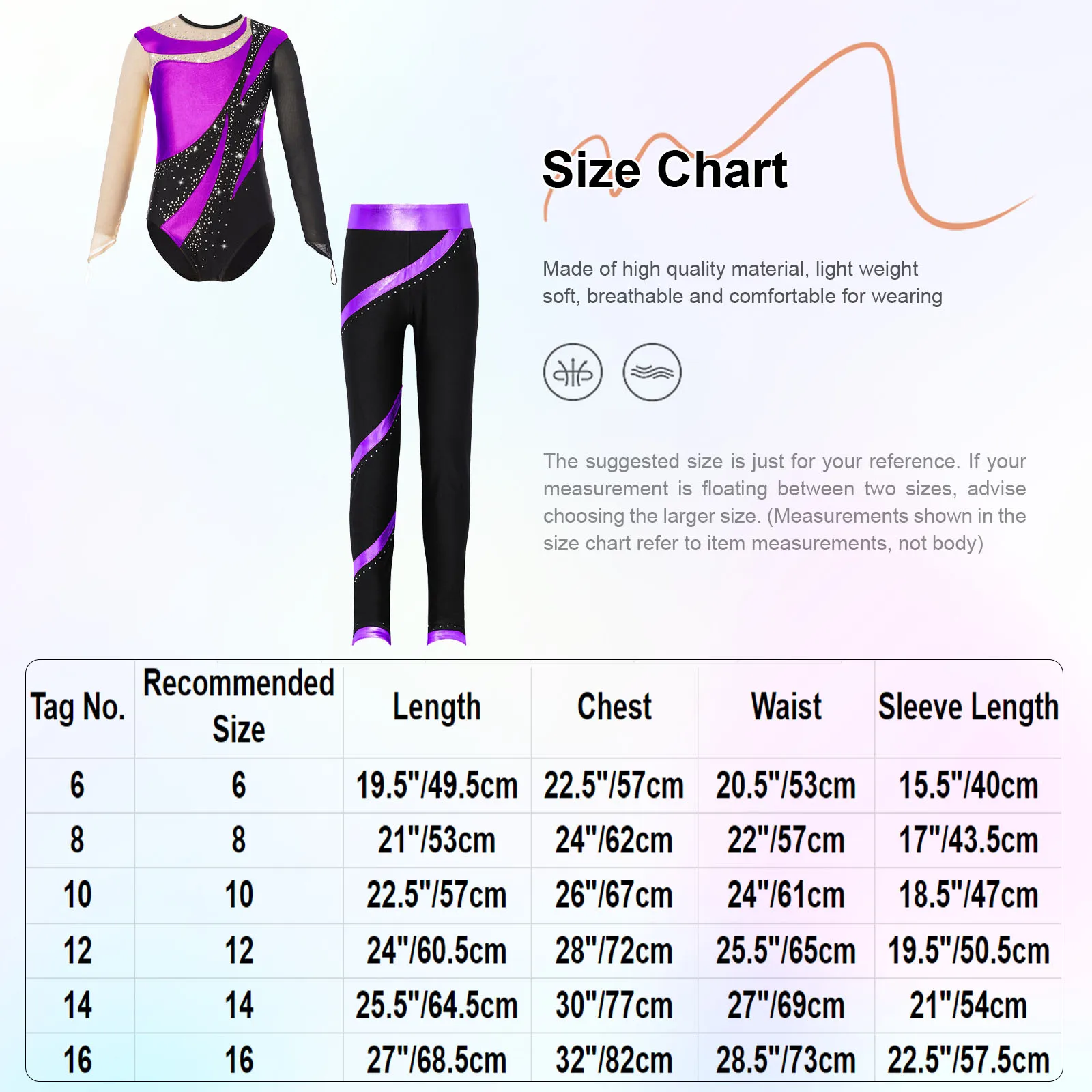 Kids Ballet Dance Outfits Gymnastics Leotard for Girls Shiny Long Sleeve Figure Skating Bodysuit with Pants 6-16 Dancewear Sets