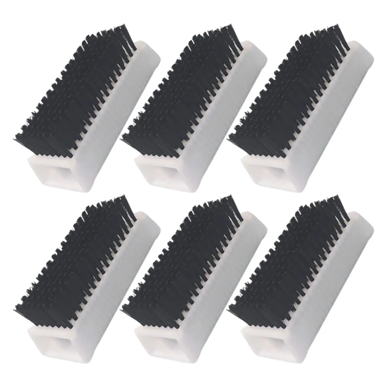 

6pcs Cleaning Brush Dual-Sided Soft Bristle Heat-Resistant Plastic Nail Scrub For Medical Laboratory Use Finger