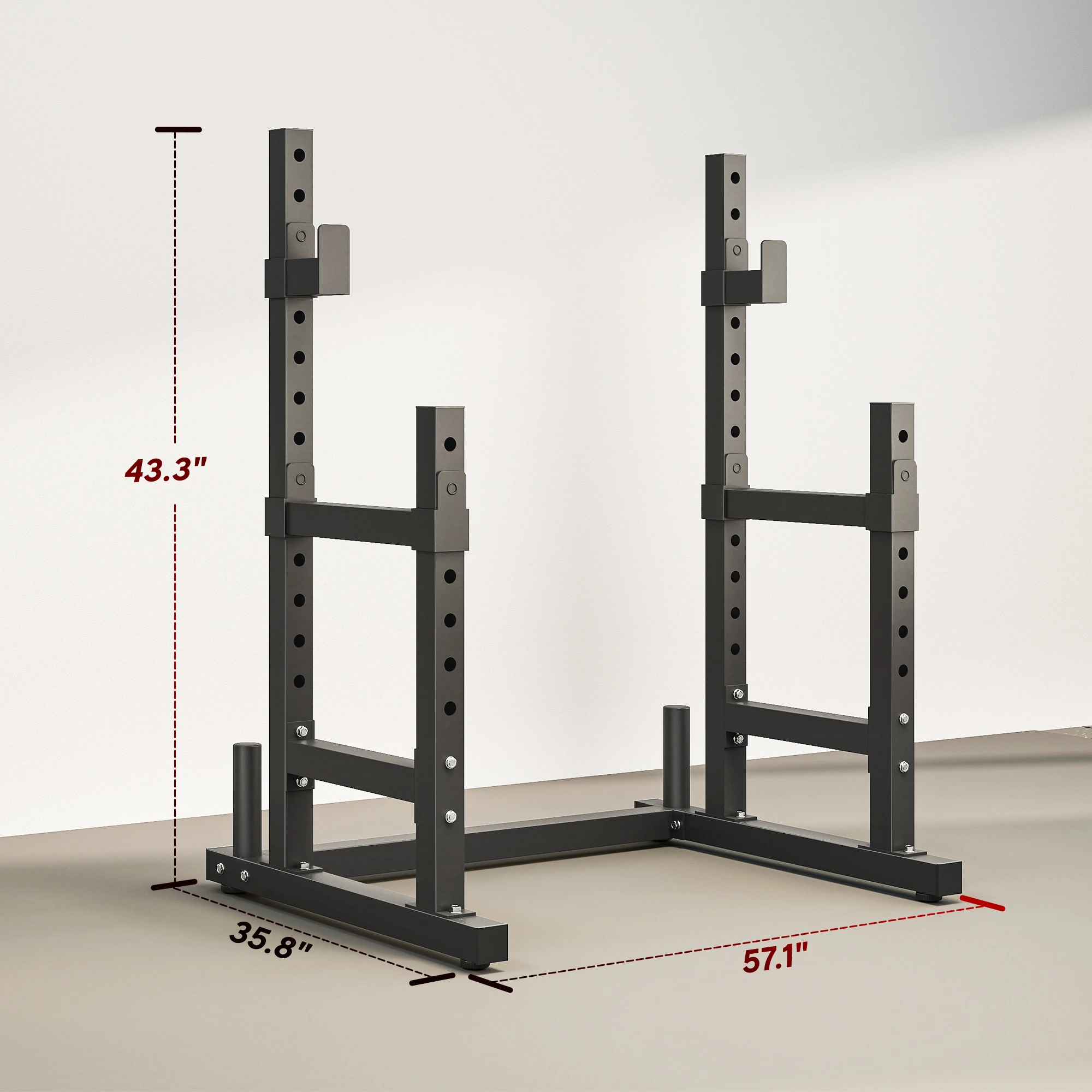 Rack de Squat Réglable 660lbs, - Home Gym Weight Bench avis et prix