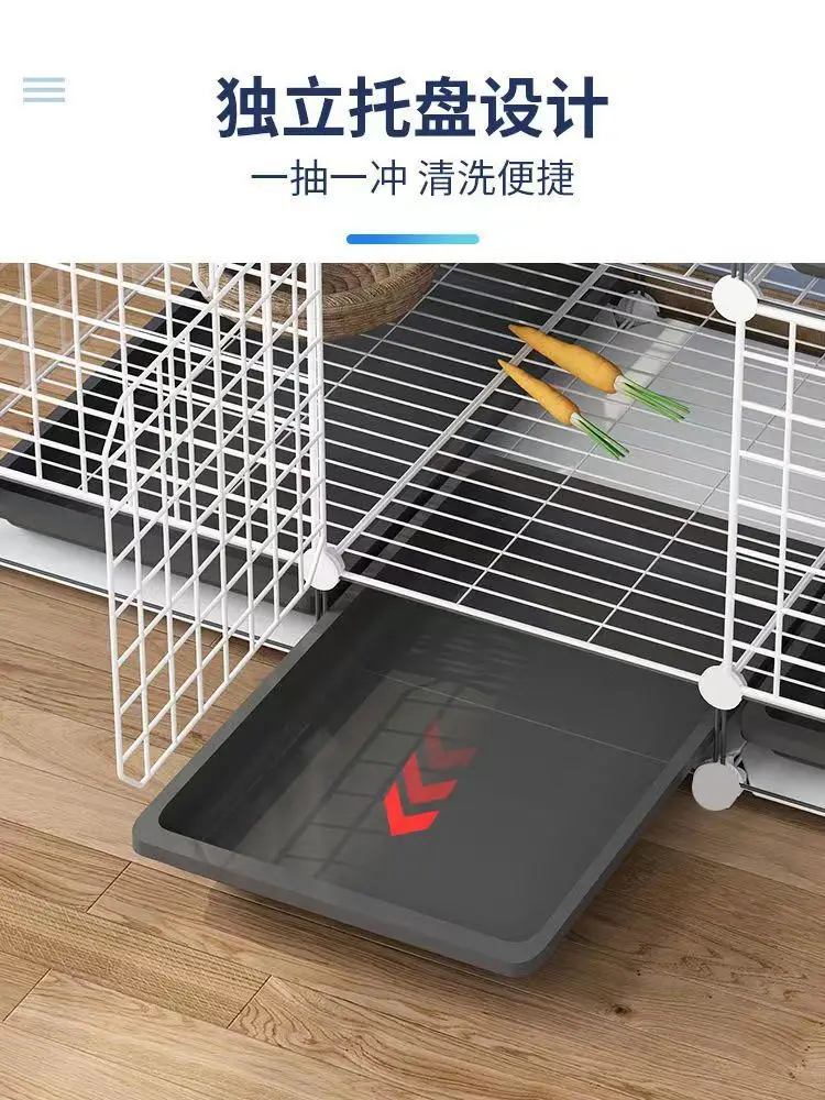 Household large, rabbit cage three-story indoor large free space breeding farm Rabbit, outdoor rabbit house