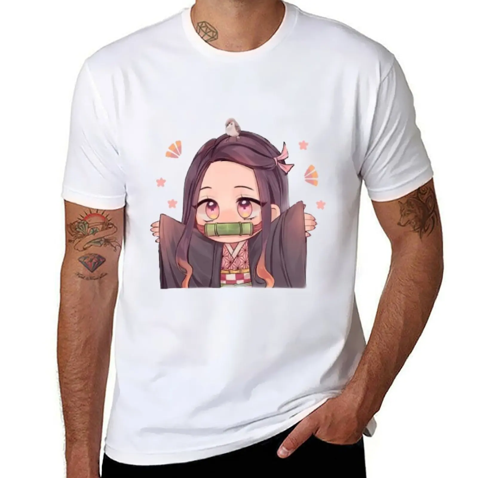 

nezuko cute T-Shirt cotton t shirt pack funny t shirts cotton