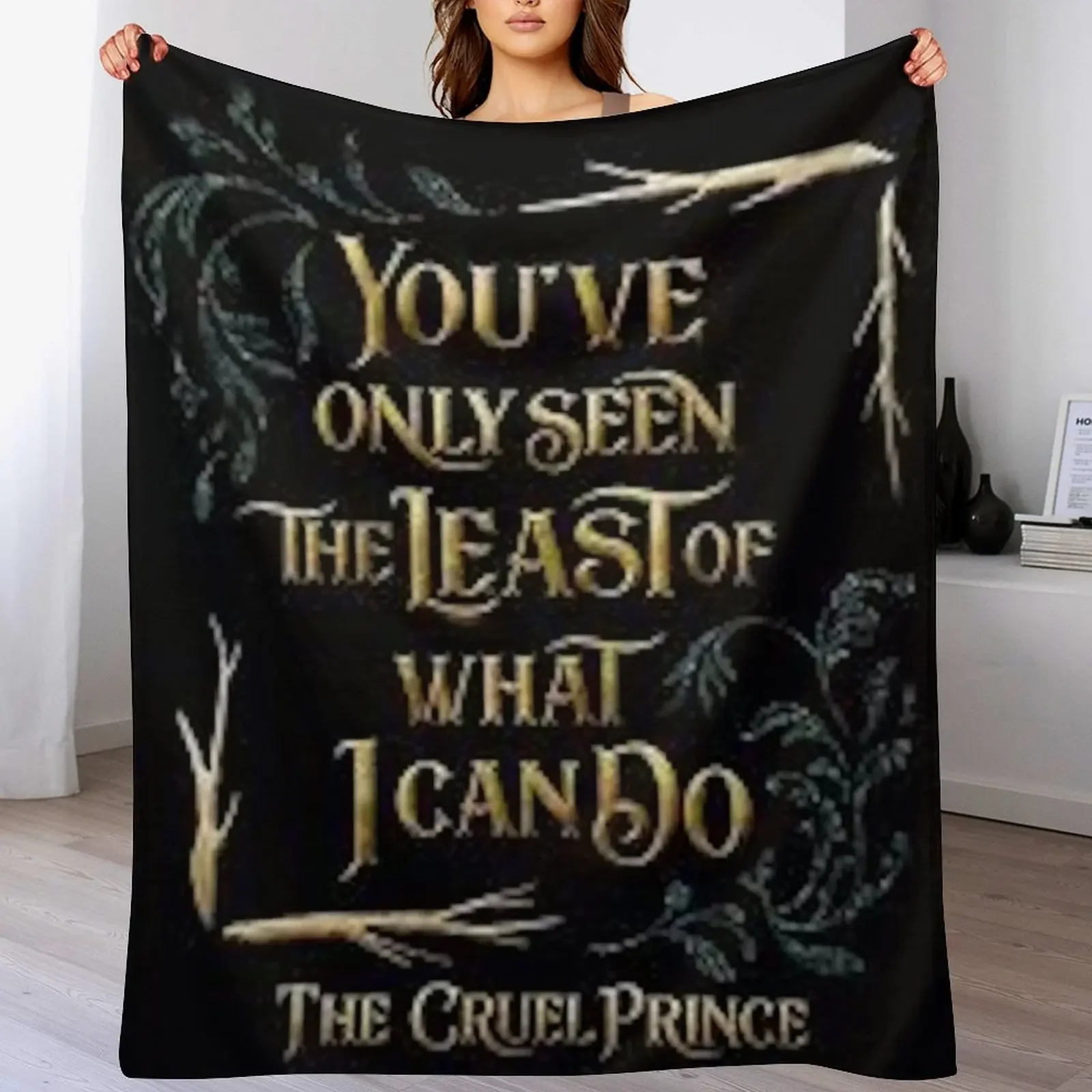 

The Cruel Prince Quotes Throw Blanket Bed covers Stuffeds Furry Sofa Quilt Blankets