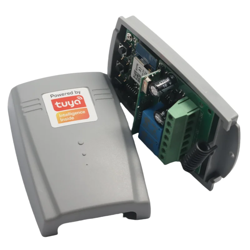 1 Buah Pengendali Penerima 2 Saluran WiFi Nirkabel 12V 24V Cocok untuk Pintu Garasi Rana Bergulir Kode Tetap Remote Control Rekreasi