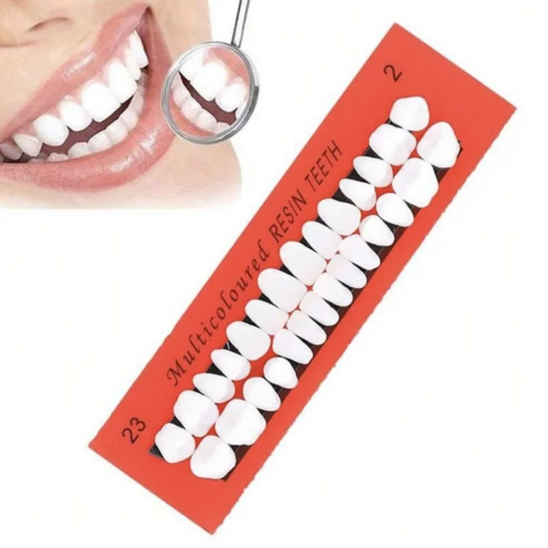 28pcs Be Acrylic Resin Denture Teeth Upper Lower Shade Dentures Dental Materials