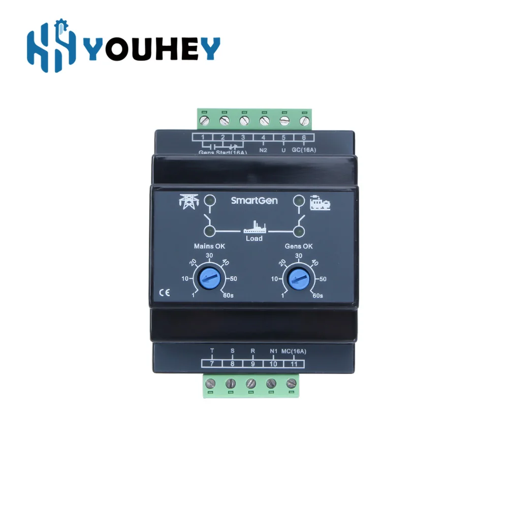 HAT320 dual power automatic switching controller is suitable for PC two-stage, CC level ATS transfer switch SmartGen