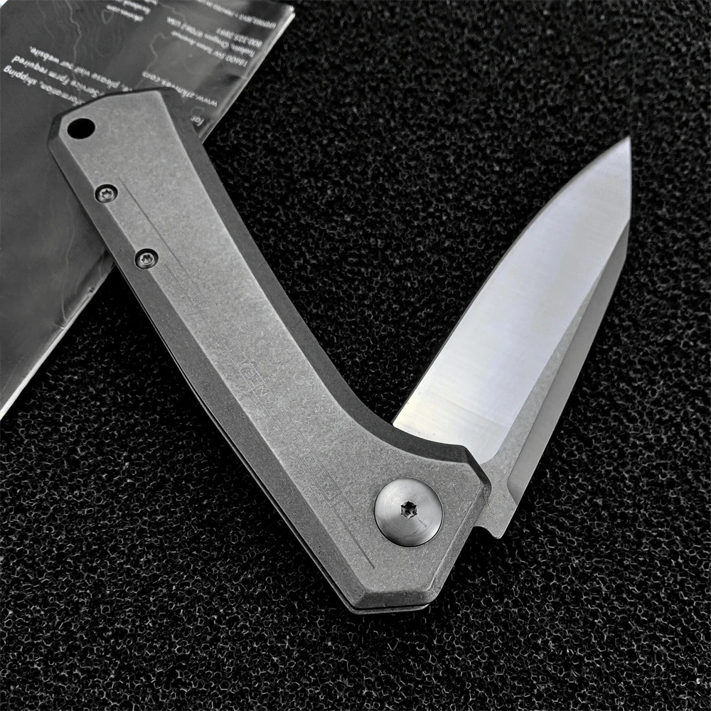 0808 Rexford Flipper Folding Pocket Knife D2 Blade 420 Steel Handle Outdoor Tactical EDC Knives Camping Hunting Survival Tool