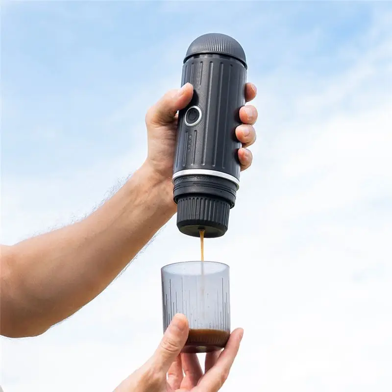 [B25B!】 Portable Espresso Machine Automatic Heating, Outdoor Camping Car Coffee Machine, Suitable For Powder And Capsules