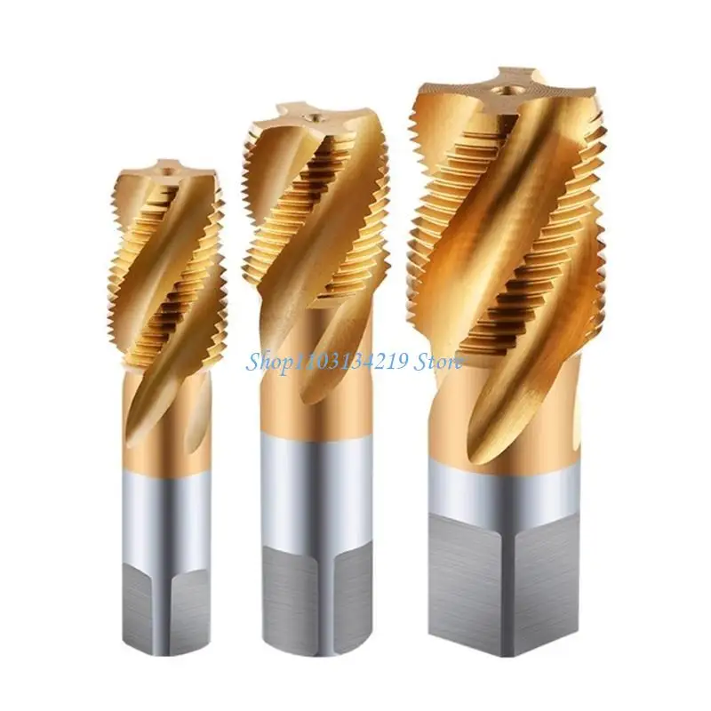 N5KC Spirals Flute G1/4 ZG3/8 NPT1 Thread Tap Coated Corrosion Resistant Tap for Reliable Industrial Applications