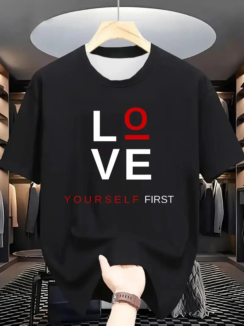 تي شيرت رجالي صيفي رياضي سريع الجفاف لعام 2025 بأكمام قصيرة، مقاس فضفاض غير رسمي، قميص بأكمام قصيرة يسمح بالتهوية سريع الجفاف