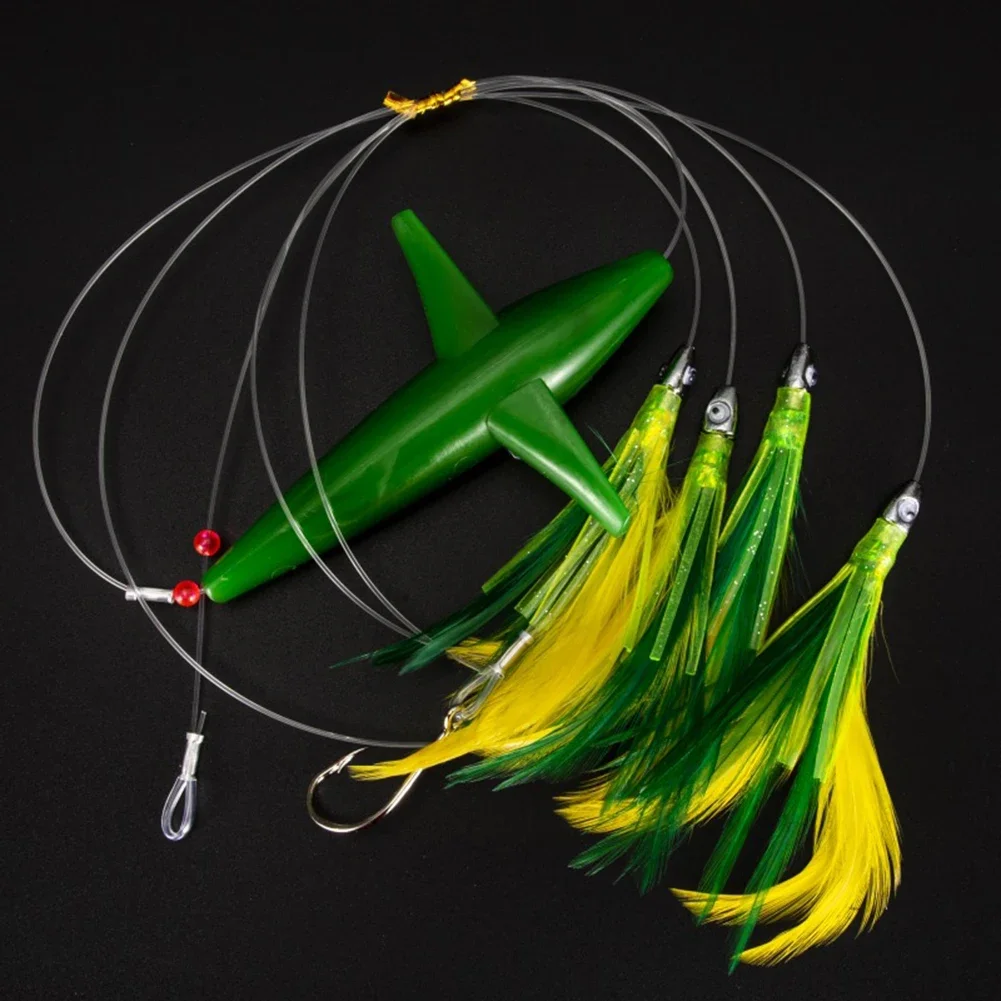 

Feathered Trolling Skirt Tuna Lure Used Globally Sturdy Steel Hook Fitting Resistant To Wear Perfect For Tuna Fishing