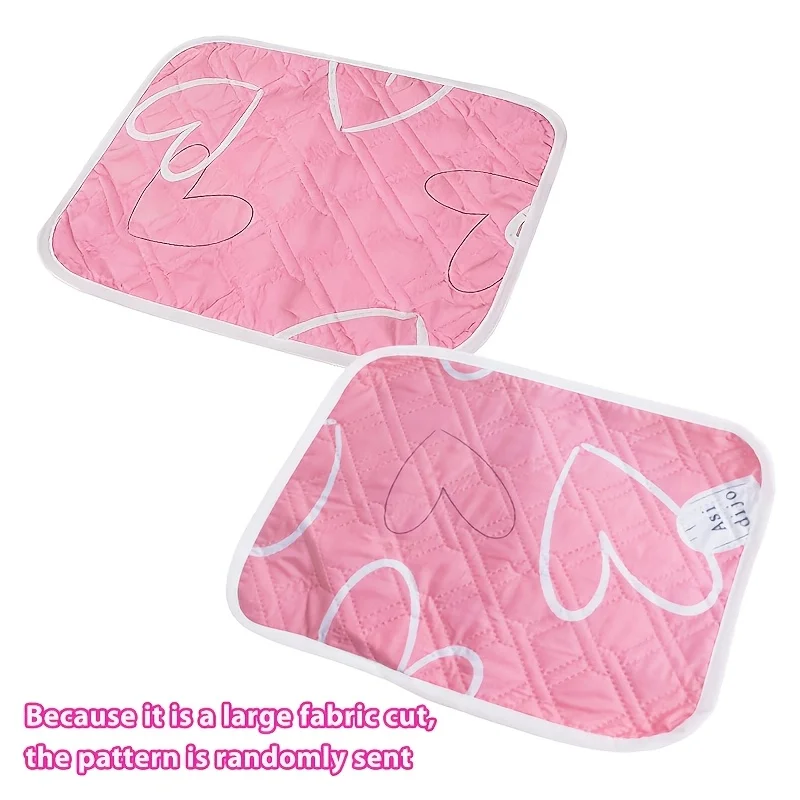 4pcs Thickly padded quilted cotton cushion with rounded edges breathable suitable for bed  reusable urine-diverting soft pad