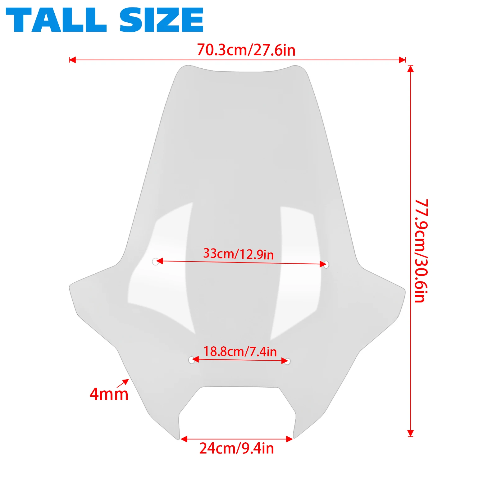 For BMW R1300RT 2025-2026- Tall/Standard/Short Windshield Visor Viser Windscreen Screen Double Bubble Wind Deflector Accessories