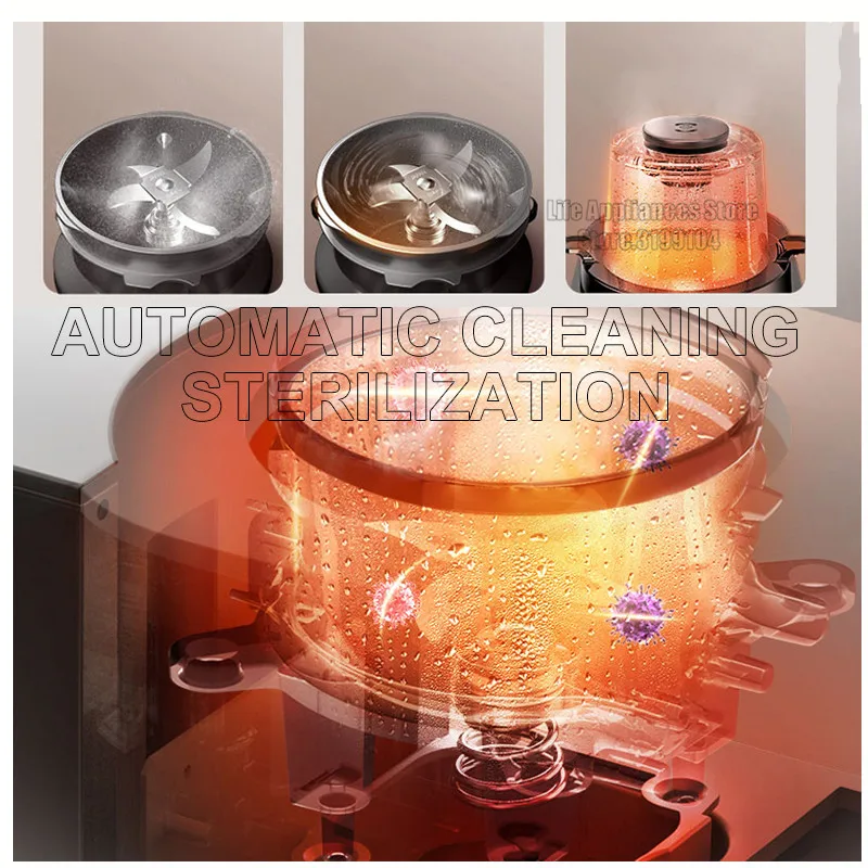 Joyoung L12-Y751สมาร์ทเครื่องปั่น220V ไฟฟ้านมอัตโนมัติทำความสะอาดแผงสัมผัสเครื่องผสมความเร็วสูงพร้อมถ้วยคู่