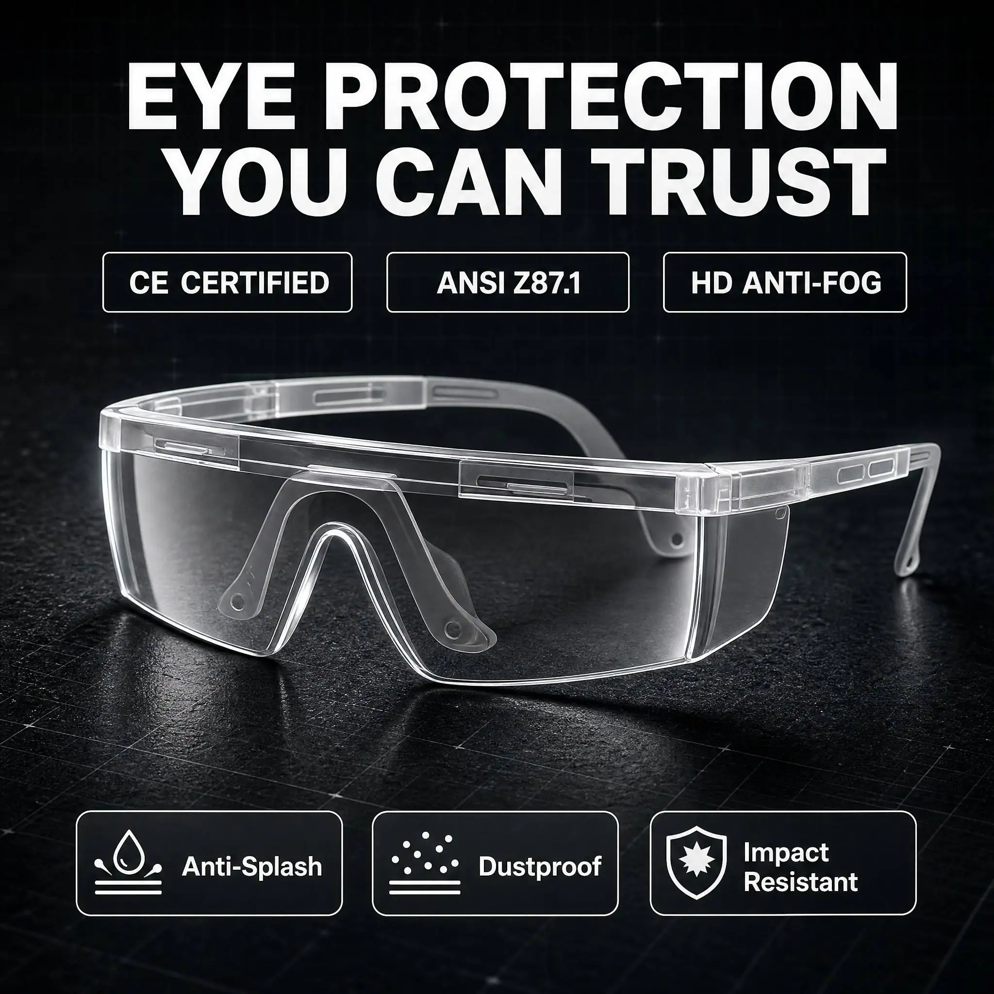IPI Protection Eyewear UV Protection Laser Safety Eyewear Metal Processing Industrial Manufacturing Protective Goggles Workshop