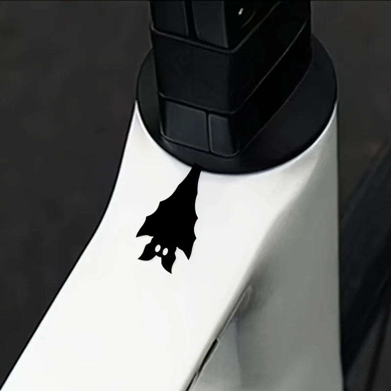 Upside Down Bat Silhouette Waterproof Vinyl Stickers No Residue Decals For Rearview Mirror Car Motorcycle Phone Laptop Decor