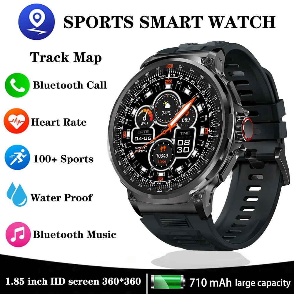 Xiaomi Mijia 1.85'' 710 MAh Smart Watch Man Track Map Bluetooth Call Heart Rate Monitoring Sport Fitness Waterproof Smartwatches