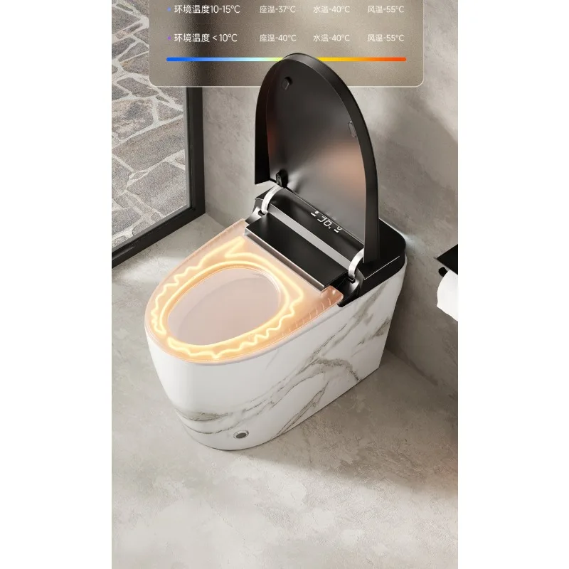 Imitation marble pattern household siphon imitation marble pattern automatic smart toilet toilet has no water pressure limit