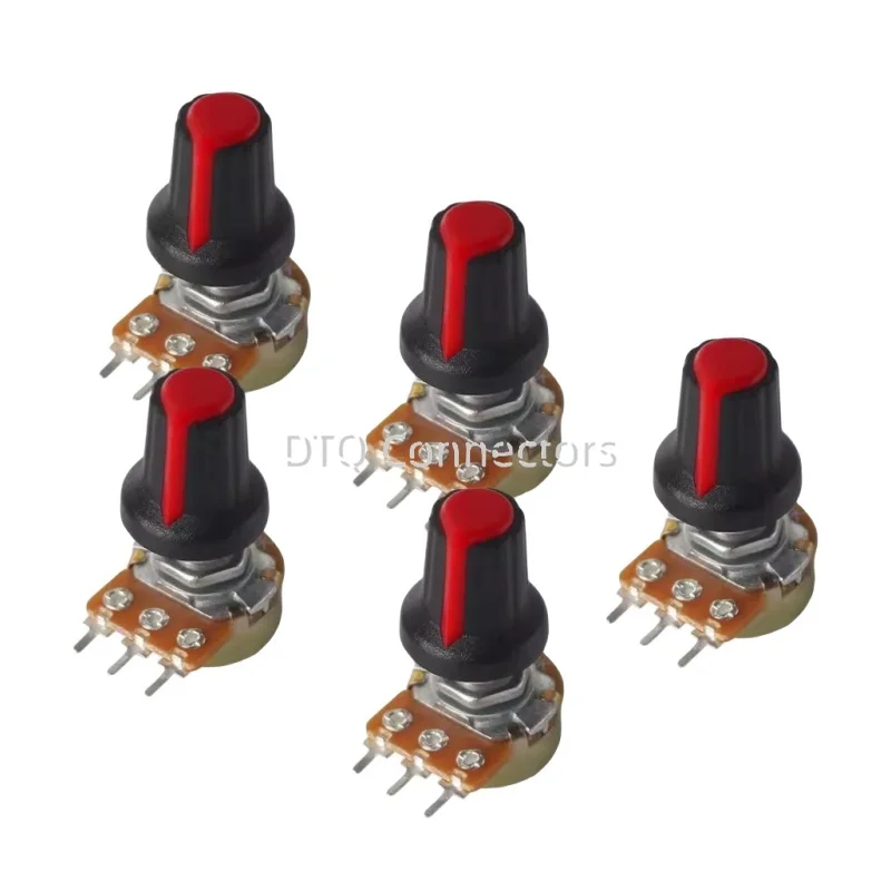 25PCS WH148 knob 15X17mm plastic knob AG2 type potentiometer power amplifier knob 5 color Switch Cap