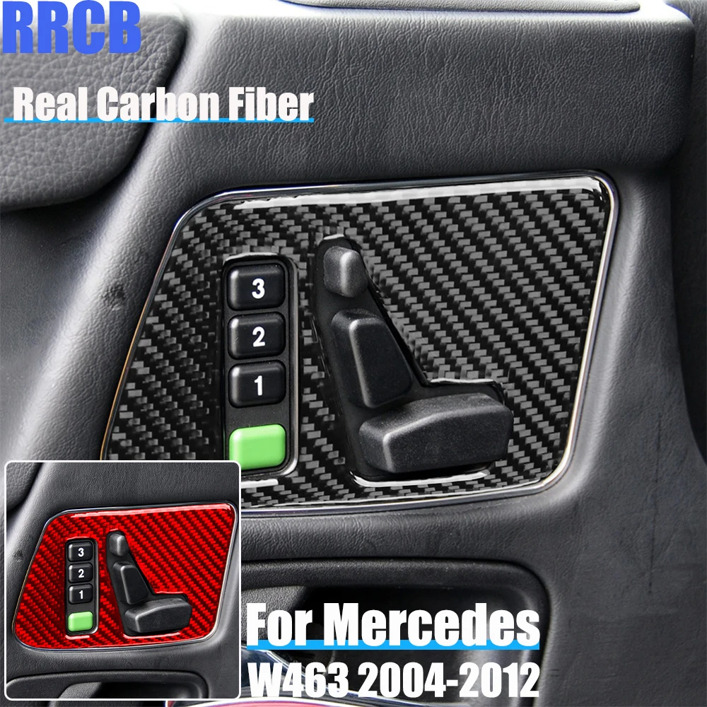 

Real Carbon Fiber Car Accessories Seat Heating Soft Cover Sticker For Mercedes-Benz G Class W463 G500 G55 G63 G550 2004-2012