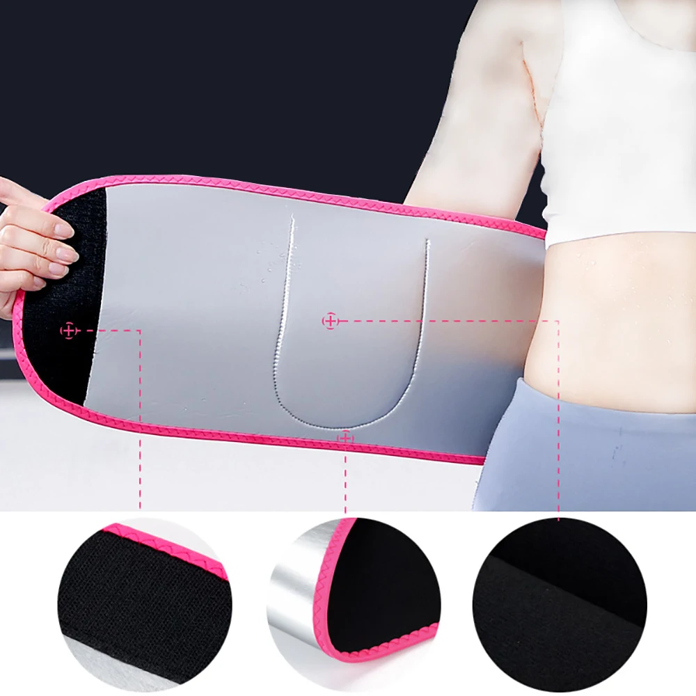 Waist Trainer Belt, Promotes Sweat Wrap Exercise and Fitness Workout Belt, Abdominal Trainer，Phone Pocket