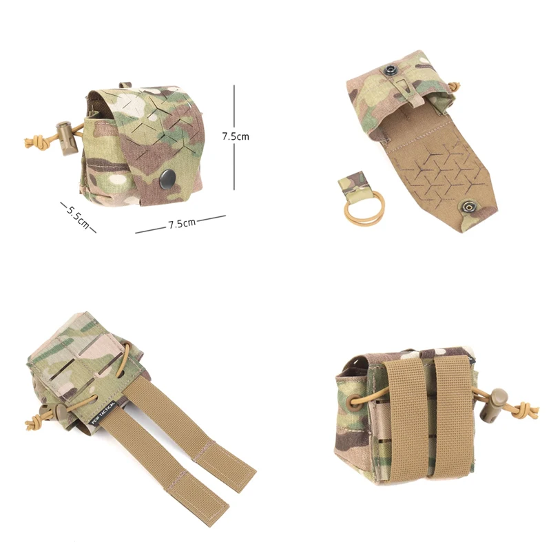 

Outdoor Tactical SS Style SPOUT Pouch Multi-purpose Molle Bag M67 152 Walkie Talkie Battery Pack PH93