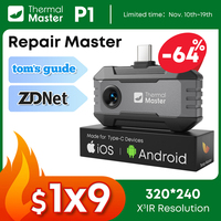 P1 Thermal Camera for iPhone and Android phone 320*240 X³IR Resolution 600℃ High Temp Range 25Hz Home Inspection