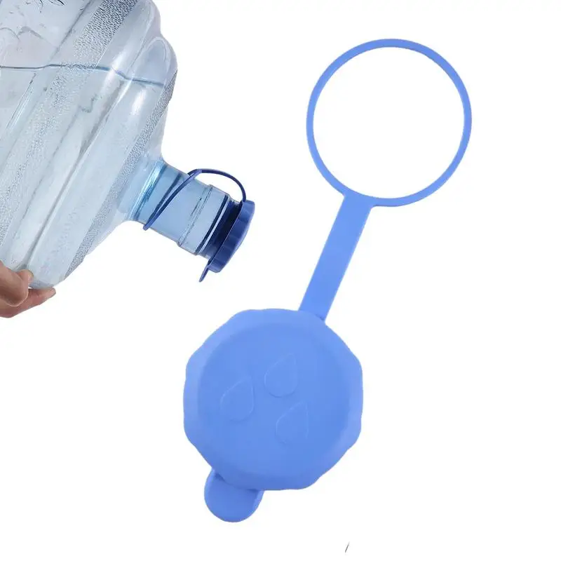 Water Dispenser Bottle Caps Anti-Splash Water Bottle Cover Food-Grade Silicone Top Cover Water Dispenser Barrel Sealing Cover