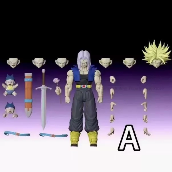 在庫オリジナル Tonsenarttoys トランクスアクションフィギュア Shf ロングヘアバトルダメージ可動超サイヤ人トランクスベジータカスタムホビー