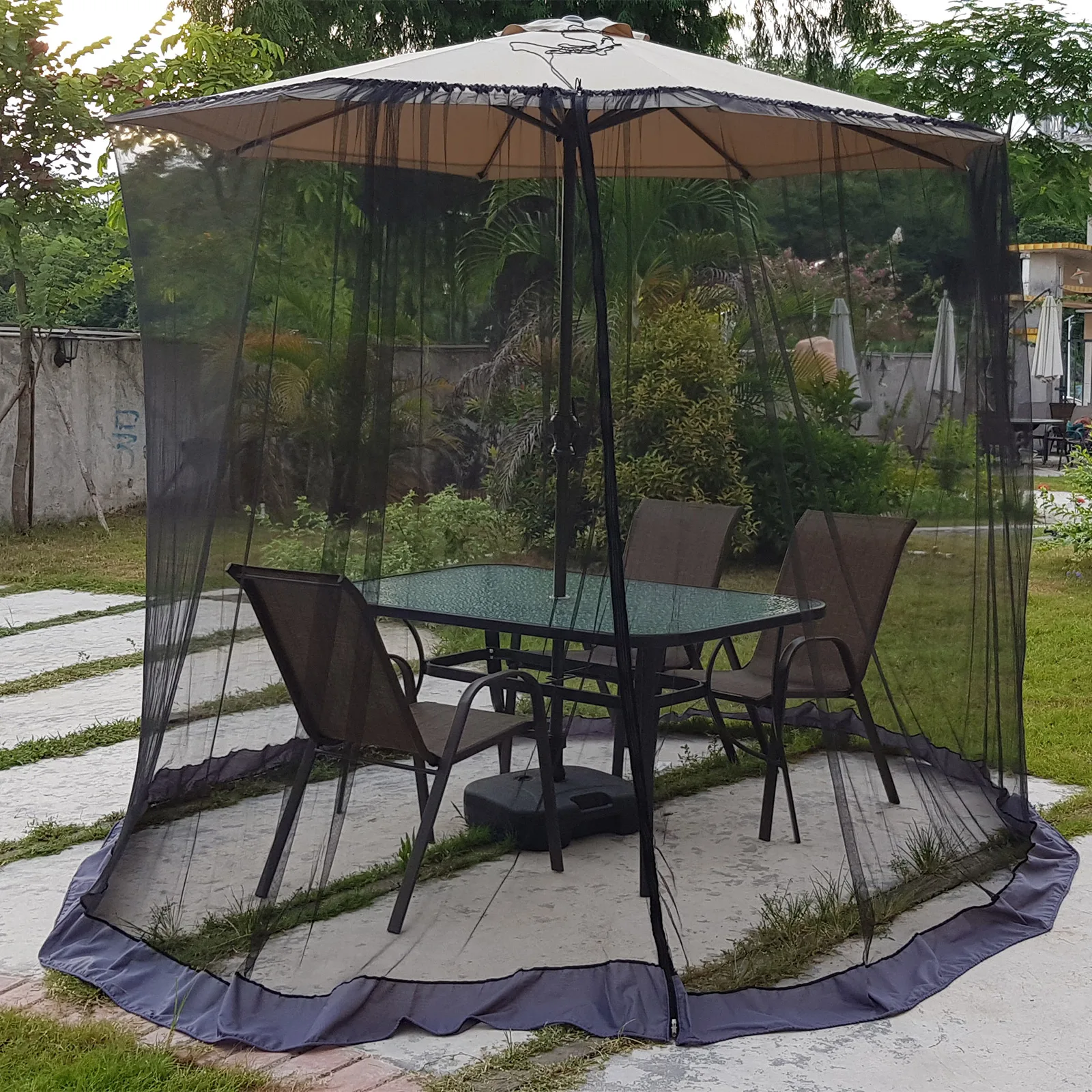 

Зонт, москитная сетка, круглая подвесная терраса, парасолька, сетка для двери, зонтик от солнца, москитная сетка, садовая палатка для кемпинга