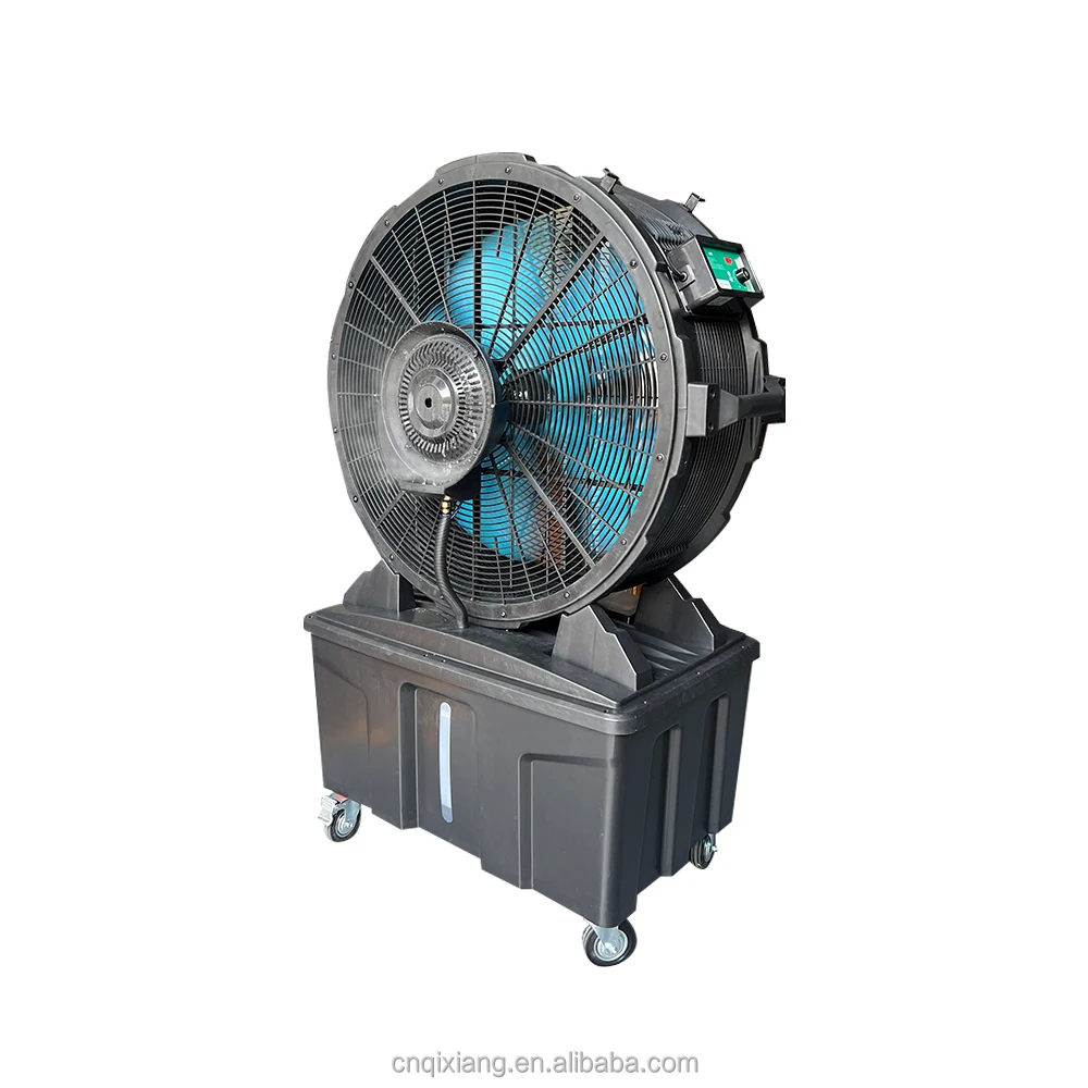 Diameter 0.9m Electric PP Material Industrial Standing Portable Floor Fan With Spray Water Tank