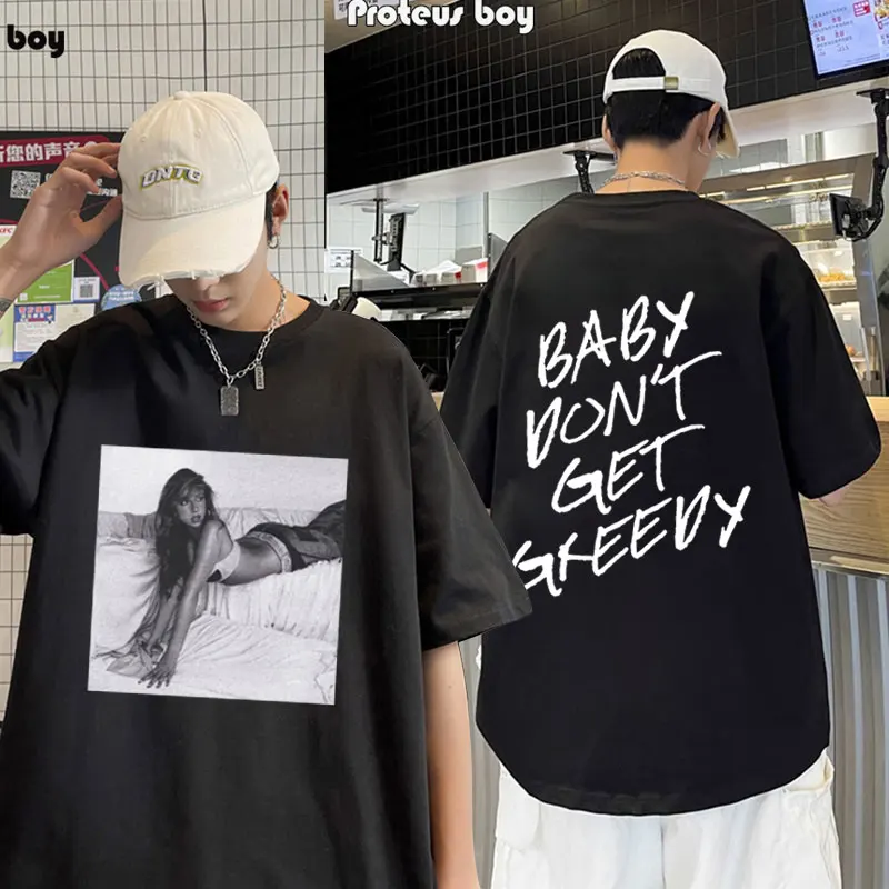 

Rapper Tate McRae Graphic T Shirts Men's Women Fashion Casual Oversized T-shirt Short Sleeves 100% Cotton O-Neck Tee Shirt Male