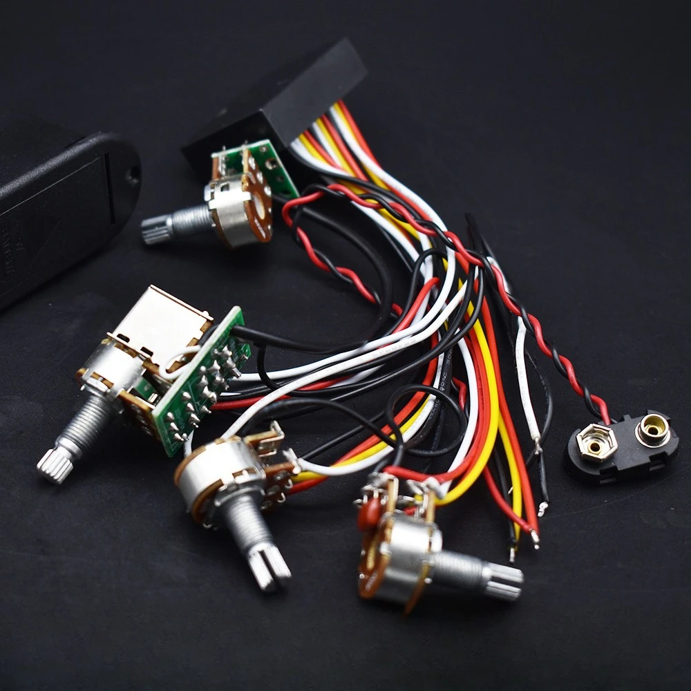 2-section Electric Guitar Bass Active Pickups Amplified Lines Guitar Electronic Accessories