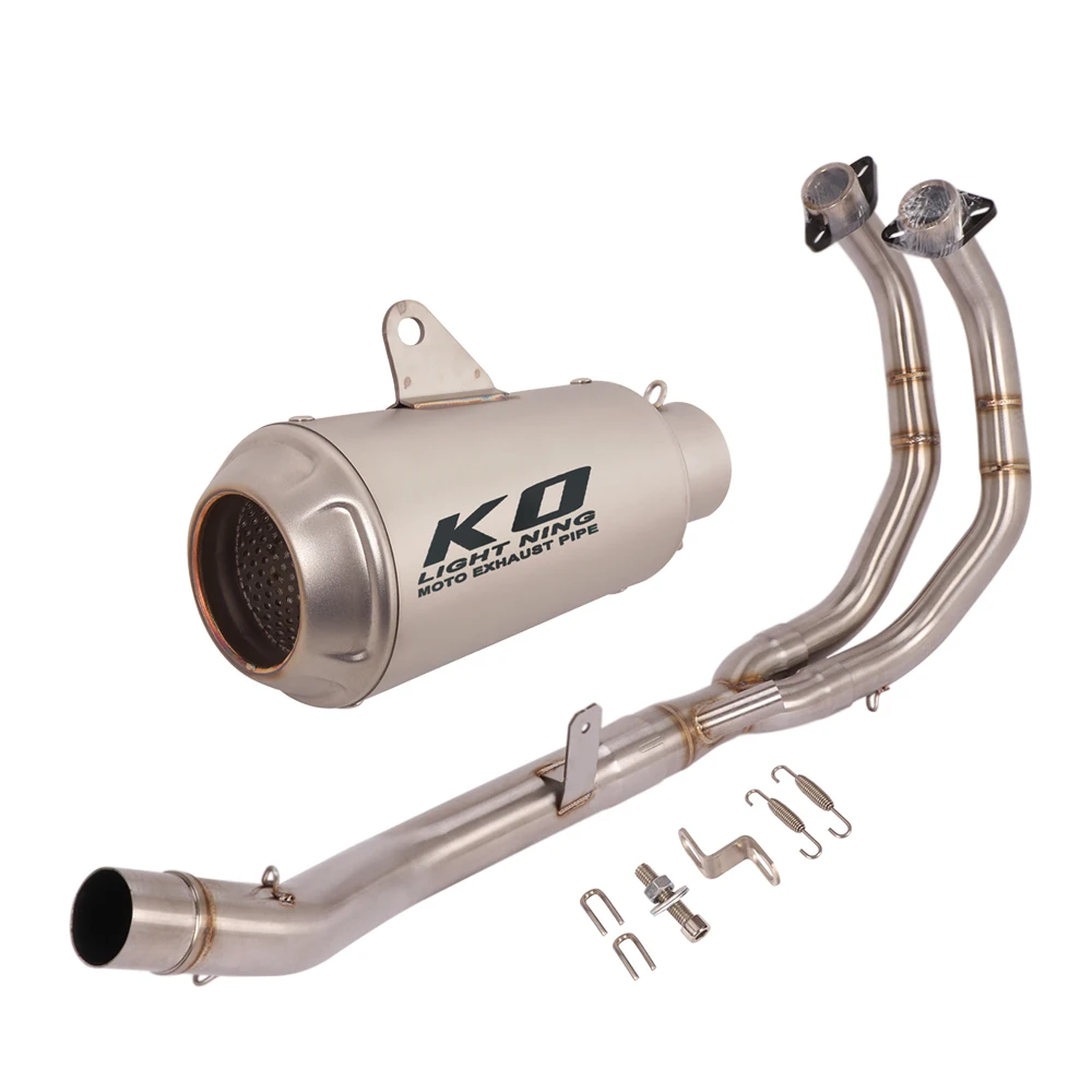 

Motorcycle Full Exhaust Escape System Modified Front Link Pipe Muffle Stainless Steel For Honda CBR500 CB500X CB500F 2013-2022