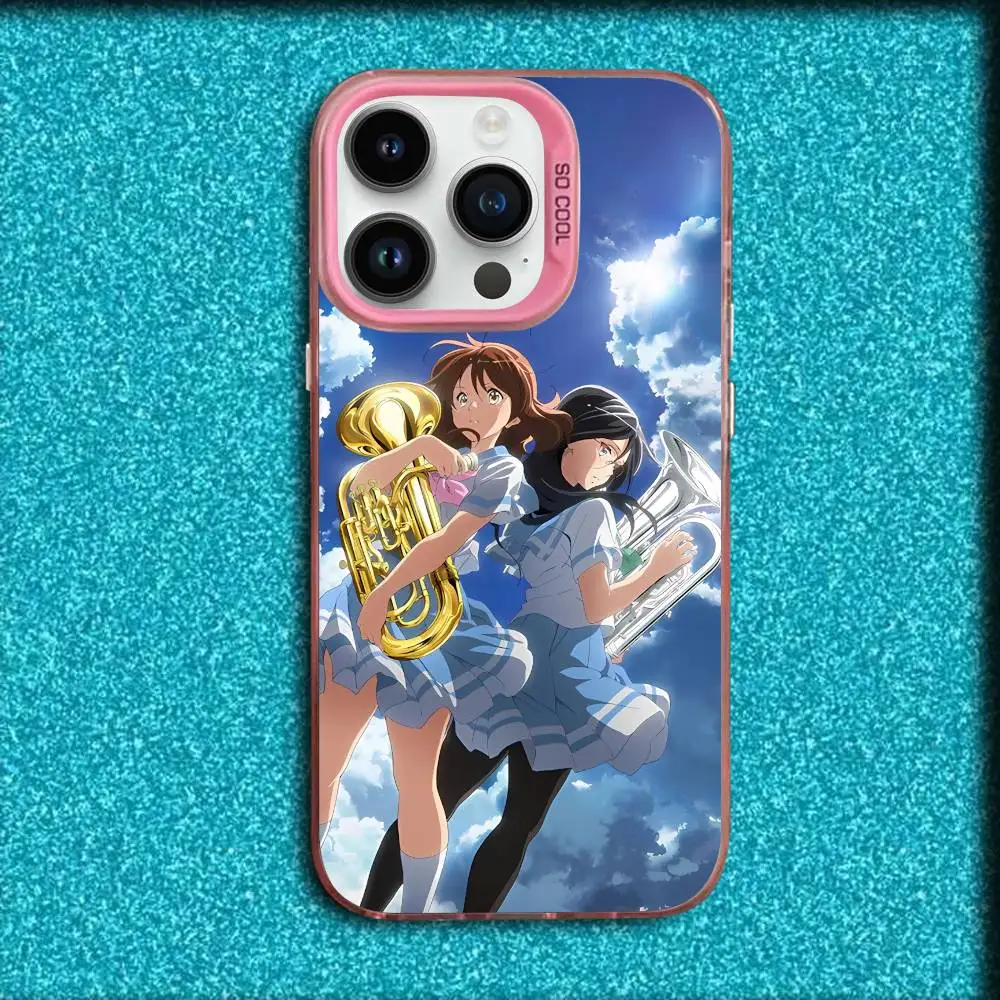Hibike Animation euphonium movie 3 Phone Case For iPhone 17,16,15,14,13,12,11,Pro,Max,Plus,E,SE4,Air,Mini Pink IMD Box