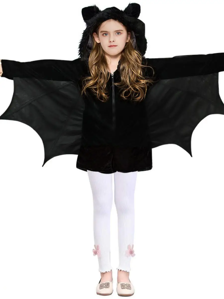 زي الخفاش للأطفال لعيد الهالوين 2025، ملابس تنكرية للحفلات للنساء، زي أداء جديد على شكل المرأة القطة