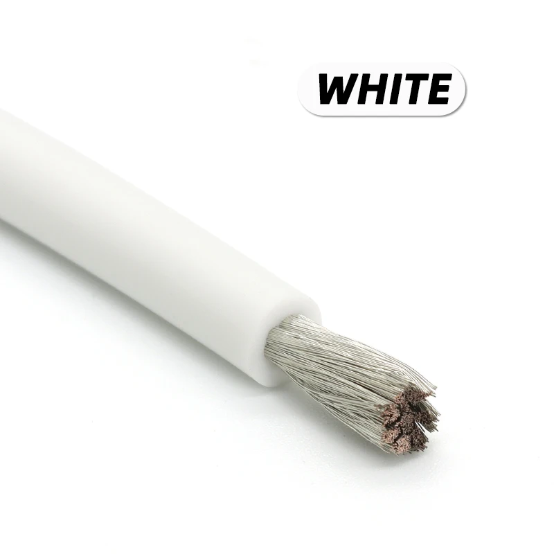 1/5/10M Soft Silicone Rubber Copper Cable 30 28 26 24 22 20-8AWG Flexible DIY LED Lighting Wires Electrical Power Cord Car Wires image 3