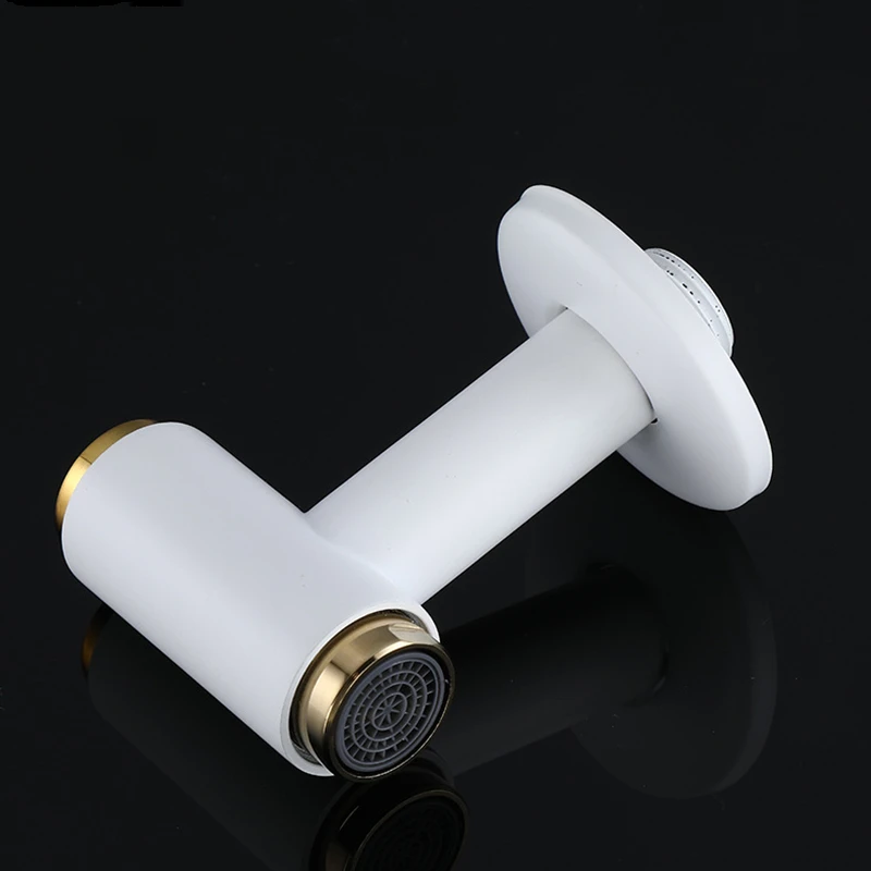 Immagine 5: 1PC Rubinetto in ottone Oro bianco/Oro nero Pulsante Mop Rubinetto per piscina Singolo beccuccio per acqua fredda Rubinetto ad apertura rapida Balcone WC