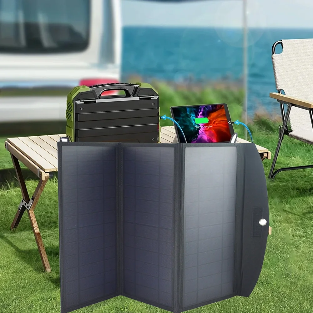 Pannello solare Caricatore da pannello solare pieghevole 5V 28W Uscita USB Ricarica solare veloce per telefoni cellulari Power Bank Pannello solare impermeabile