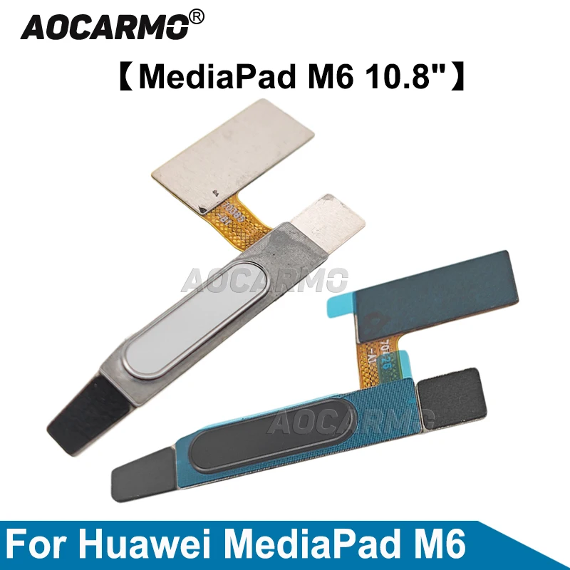 

Aocarmo белый/черный сенсорный ID замена гибкого кабеля с отпечатками пальцев для Huawei MediaPad M6 10,8 "SCM-W09 AL09